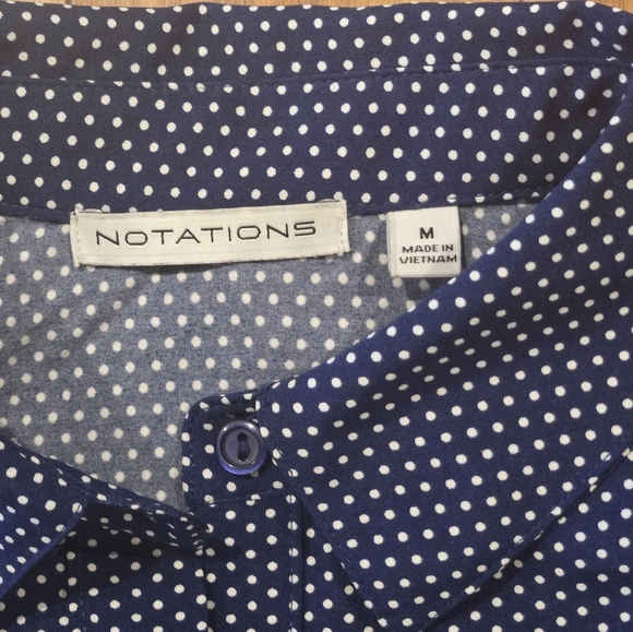 NWOT Notstions Sleeveless Polka Dot Top - Picture 4 of 6